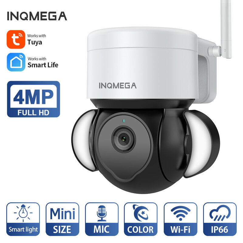 INQMEGA تويا كاميرا واي فاي 4MP كاميرا لا سلكية الباحة في الهواء الطلق CCTV الأمن كاميرا مراقبة الأمن حماية كاميرا مقاومة للماء