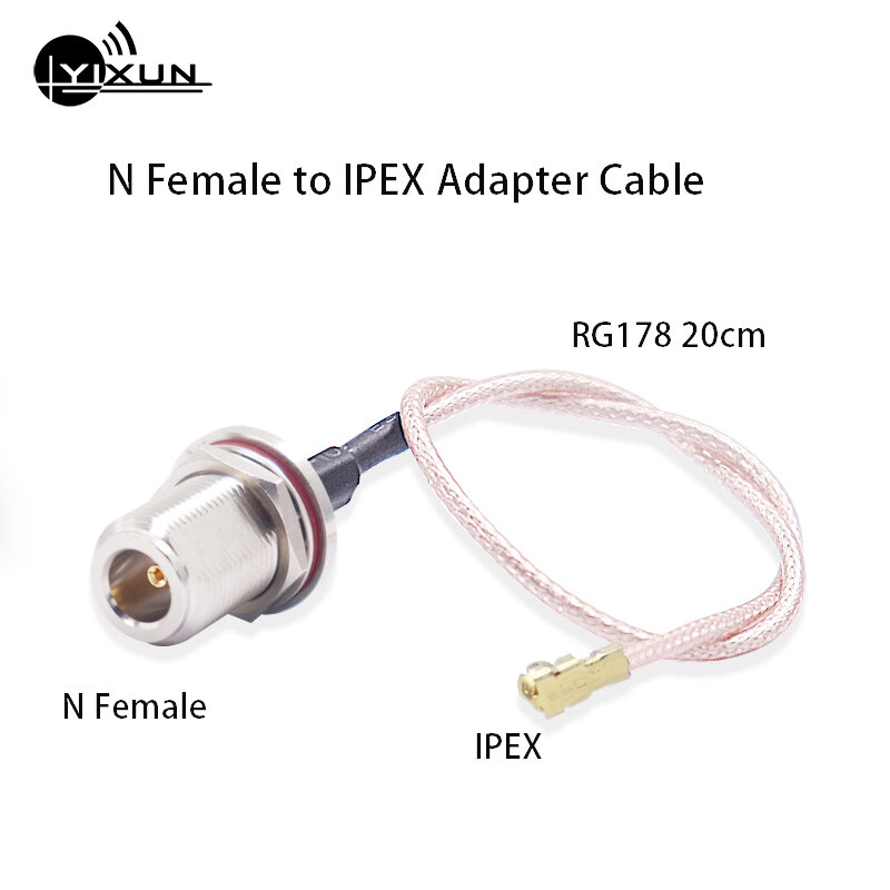 N أنثى إلى IPEX محول كابل U.FL IPX جاك إلى N نوع أنثى RG178 ضفيرة RF كابل موصل ل Wifi راوتر هوائي