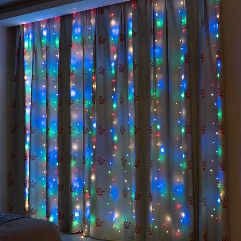 بطارية LED سلسلة أضواء USB الجنية أضواء جارلاند ل حفل زفاف السنة الجديدة عيد الميلاد المنزل ستار مزخرف