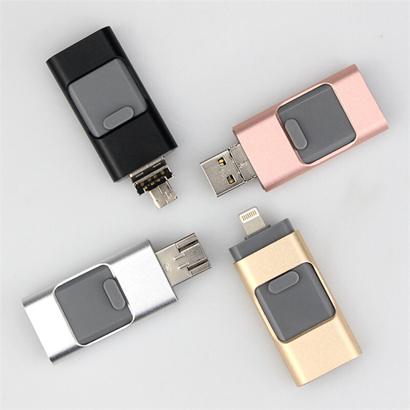 USB فلاش محركات 2 تيرا بايت متوافق آيفون/iOS/أبل/آي باد/أندرويد والكمبيوتر 512GB البرق OTG الانتقال حملة 3.0 USB ذاكرة عصا 1 تيرا بايت