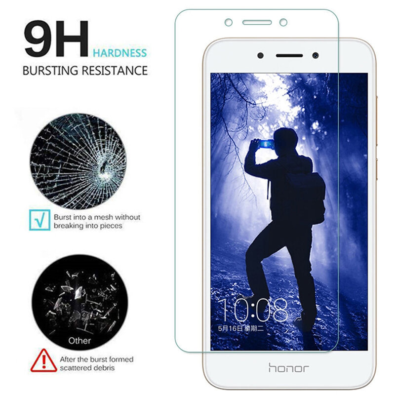 واقي شاشة من الزجاج المقوى لهاتف Honor 6 6A 6C Pro 6X 6 ، زجاج واقي لهاتف Huawei P6 Enjoy 6S Nova Young Smart Y6 ، 2 قطعة