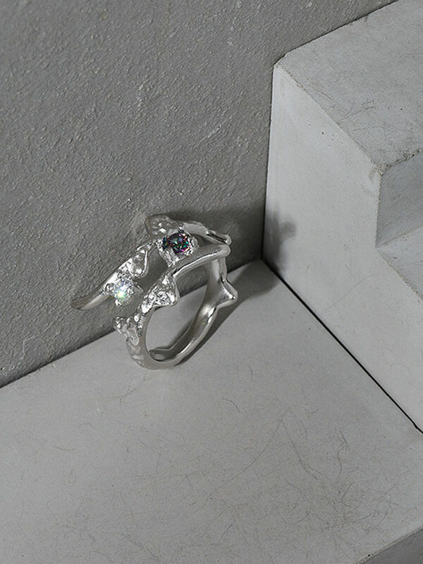S'STEEL فضة استرلينية 925 هدية للنساء مصمم كوري الزركون افتتاح مقاوم خاتم الشرير الزفاف 2021 الاتجاه غرامة مجوهرات