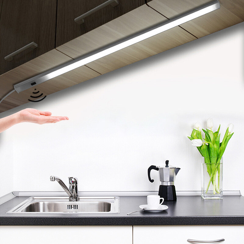 LED إضاءة الخزانة PIR الحركة اليد الاجتياح الاستشعار أضواء ليلية USB التوصيل 30/40/50 سنتيمتر المطبخ خزانة ملابس لغرفة النوم السرير ليلة مصباح