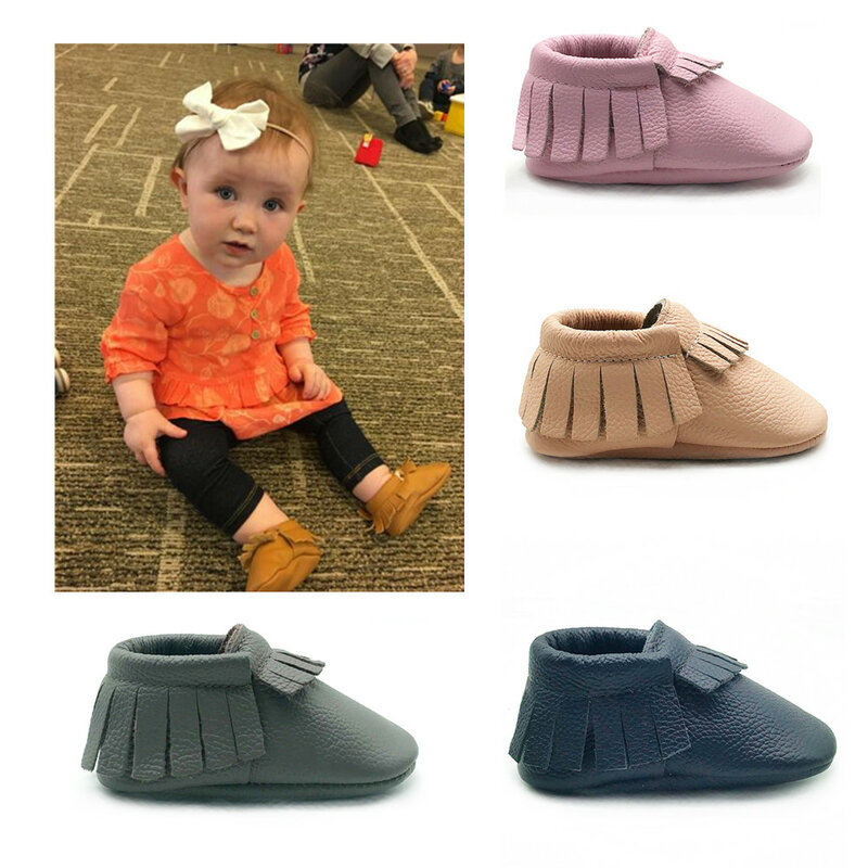 حذاء للرضع من الجلد الناعم الوحيد حذاء المشي لأول مرة حذاء للأطفال حديثي الولادة للأولاد والبنات حذاء بريووكر الزحف