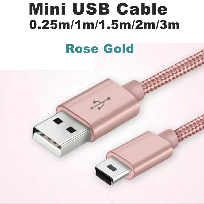 3 M 1M 0.25M البسيطة USB 5 دبوس كابل البسيطة USB إلى USB سريع شاحن بيانات كابل قصير ل MP3 MP4 لاعب جهاز تسجيل فيديو رقمي للسيارات GPS كاميرا رقمية HDD