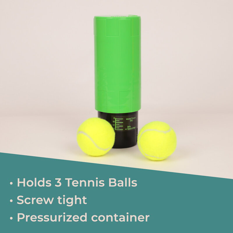 حافظة كرة التنس ، تخزين كرة التنس المضغوط الذي يحافظ على كذاب الكرات الجديدة