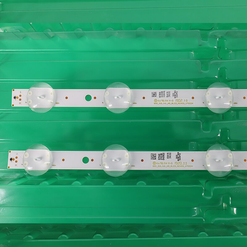 2 قطعة 8 المصابيح 600 مللي متر LED الخلفية قطاع ل LG 32LJ510U HC320DXN-ABSL1-A142 SSC_32LJ61_HD S SSC_32LJ61_HD_8LED