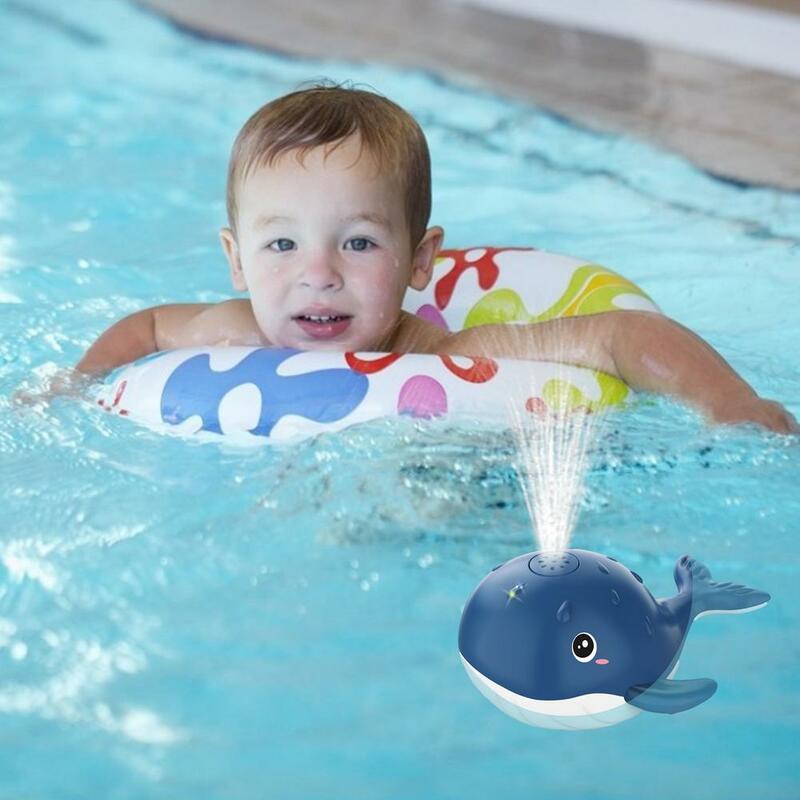 جديد الإبداع حمام الطفل لعبة لطيف الكهربائية التعريفي رذاذ الماء الحوت لعبة الرش ألعاب مياه الأطفال رذاذ الماء حمام لعبة