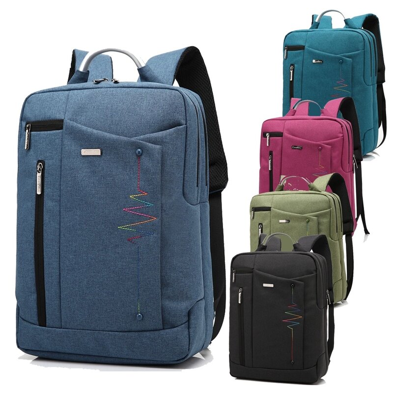 حقيبة ظهر للكمبيوتر المحمول مقاس 14 و 15 و 15.6 بوصة ، حقيبة سفر مدرسية ، حقيبة سفر