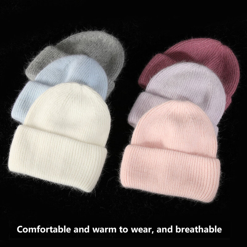 المرأة ريال الأرنب الفراء أحادية اللون قبعة القبعات ، غطاء الكبار ، قبعة رأس ، والأزياء ، الدافئة ، الأكثر مبيعا ، الشتاء
