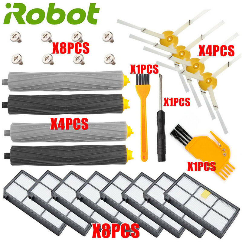 مجموعة تجديد iRobot Roomba ، ملحقات الفراغ ، قطع غيار مستخرج ، مرشحات ، فرش جانبية ، 805 ، 860 ، 870 ، 871 ، 880 ، 890 ، 960 ، 980
