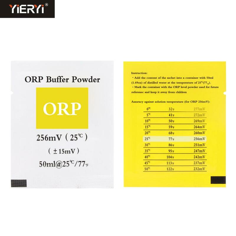 Yieryi 1/5/10/30 قطعة ORP معايرة عازلة مسحوق ORP اختبار تصحيح الحل مسحوق 256mv القياسية