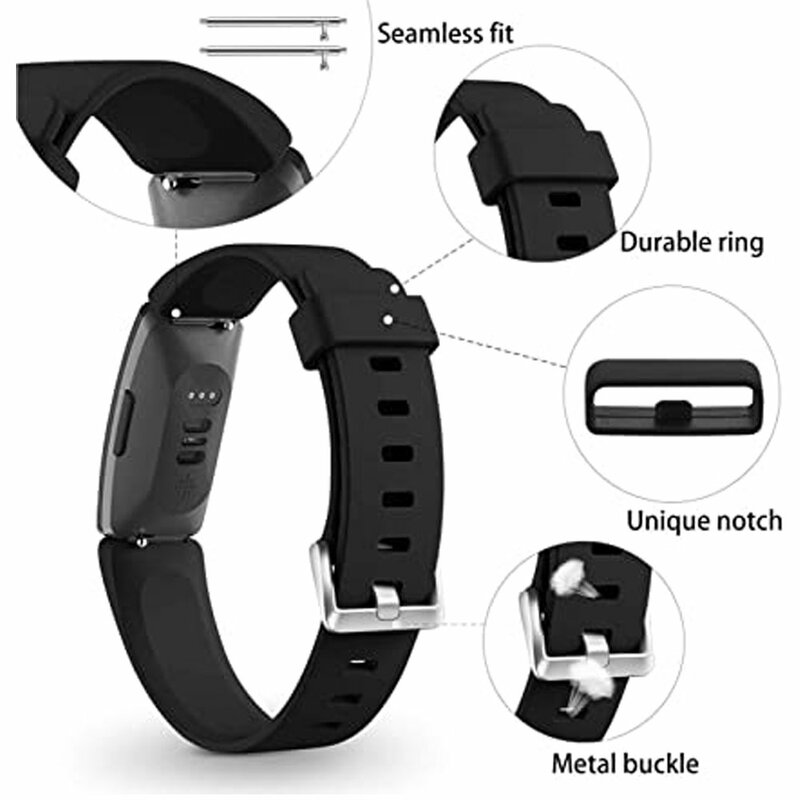 سيليكون الرياضة الفرقة ل Fitbit إلهام HR Smartwatch معصمه استبدال حزام ل Fitbit إلهام سوار إكسسوارات