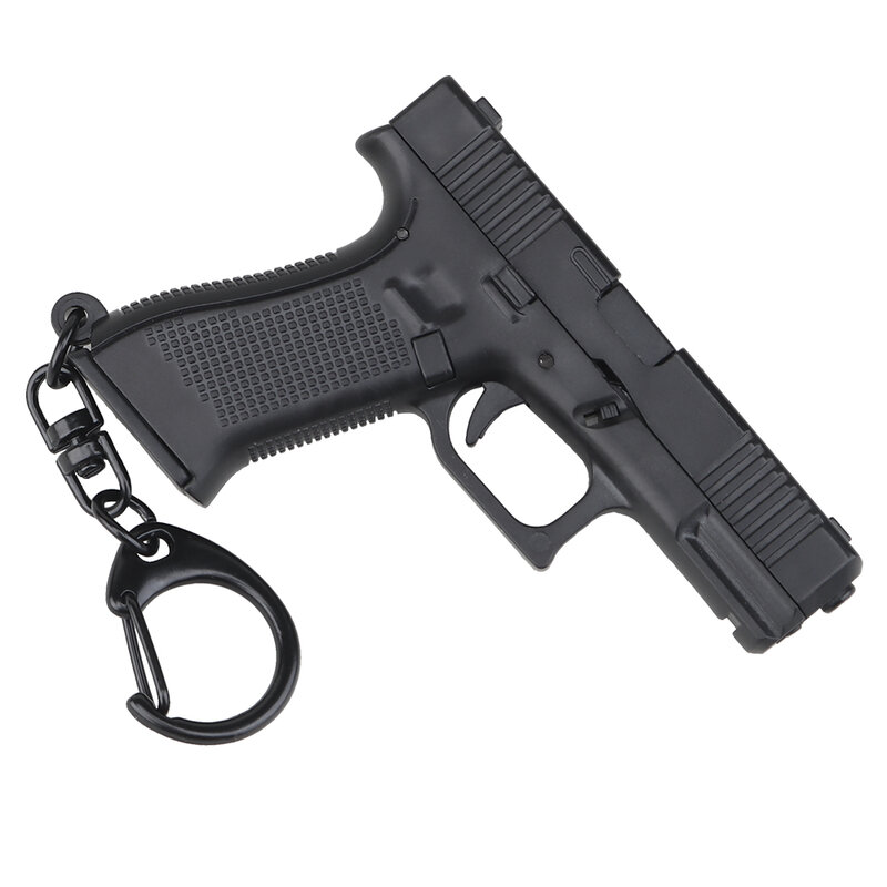 G45 المفاتيح مسدس صغير شكل التكتيكية المفاتيح Glock 45 نموذج البلاستيك حلقة رئيسية حامل المحمولة بندقية شكل سلاح الزينة