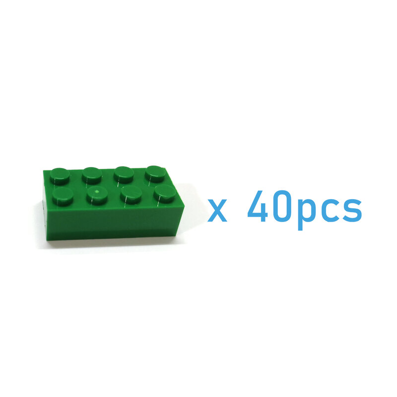 مكعبات بناء سميكة 2x4 للأطفال ، لعبة تعليمية ومبتكرة ، متوافقة مع الأشكال البلاستيكية ، 40 *