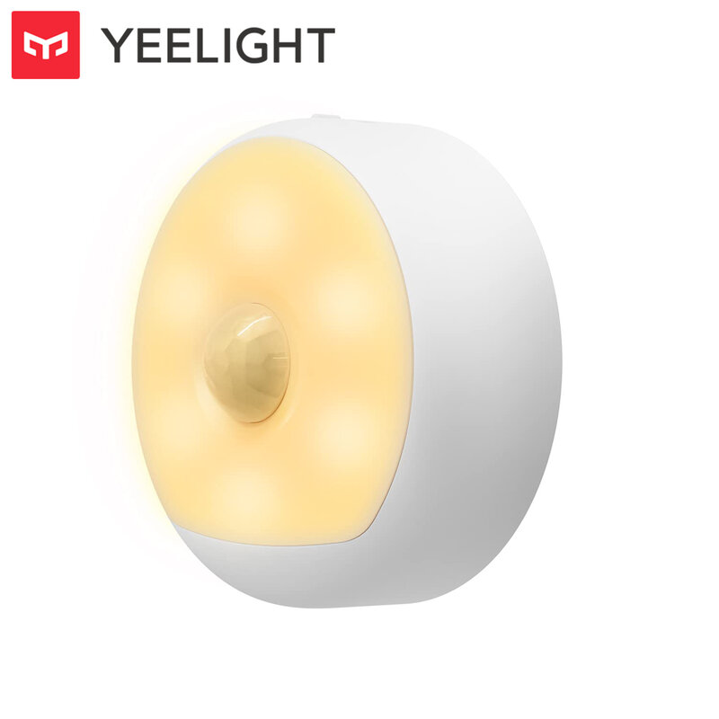 Yeelight مصباح ليد بوحدة USB قابل لإعادة الشحن ضوء الليل مع محس حركة لغرفة النوم كشف الحركة 5-7 m المسافة 120 ° اكتشاف مجموعة