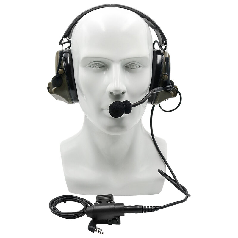 سماعة رأس كومتاك II الإلكترونية ، سماعة رأس تكتيكية ، سماعة رأس تكتيكية ، لاقط الحد من الضوضاء ، سماعة رأس FG
