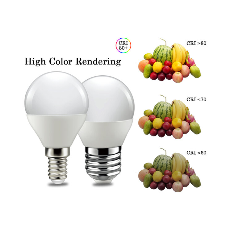 LED لمبة صغيرة G45 3 واط-7 واط E14 E27 B22 220 فولت-240 فولت لا ستروب الدافئة الأبيض ضوء مناسبة للمطبخ المرحاض أسفل ضوء