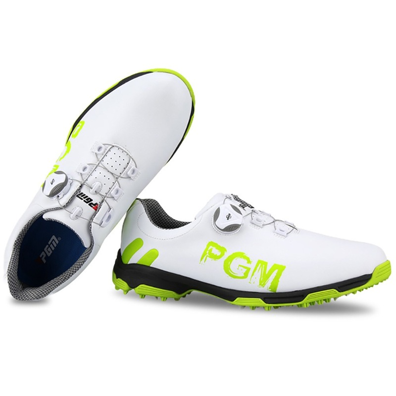 PGM حذاء جولف للرجال مقاوم للماء حذاء جولف تنفس الذكور الدورية أربطة الحذاء أحذية رياضية عدم الانزلاق المدربين حذاء جولف