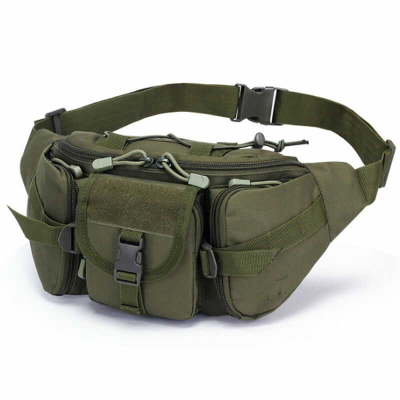 في الهواء الطلق مقاوم للماء حقيبة متعددة الاستخدامات الخصر حزمة مراوح التخييم الحقائب العسكرية العسكرية الحقيبة