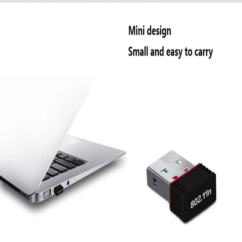 بطاقة شبكة IENRON صغيرة RTL8188 150 متر محول واي فاي USB لاسلكي 2.4G USB 2.0 هوائي استقبال واي فاي خارجي لأجهزة الكمبيوتر المحمول سطح المكتب