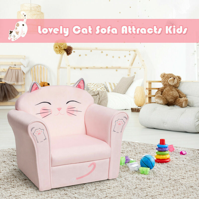 الاطفال القط أريكة الأطفال مسند الذراع الأريكة كرسي منجد طفل الأثاث هدية HW65438