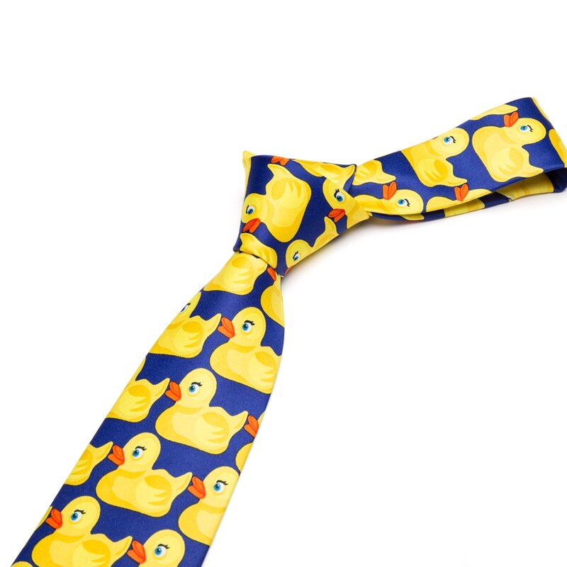 ربطة عنق بطة مطاطية صفراء للرجال ، عرض 8 سنتيمتر ، معرض تلفاز ساخن ، كيف قابلت أمي ، هدايا