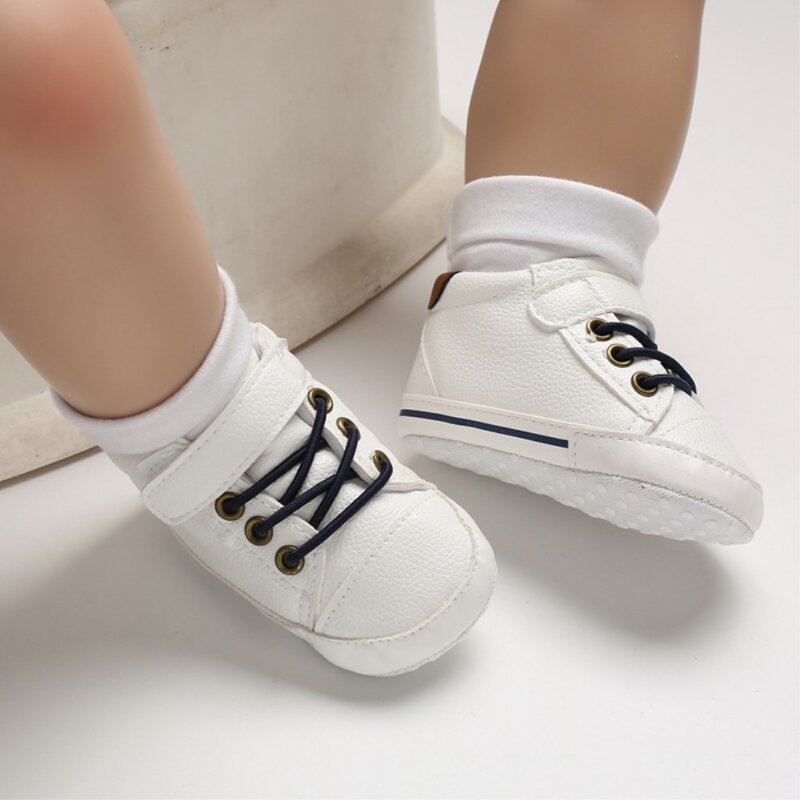 حذاء جلد غير قابل للانزلاق للأولاد الصغار ، حذاء مسطح غير رسمي لحديثي الولادة من 0 إلى 18 شهرًا ، للخطوات الأولى ، الربيع والخريف