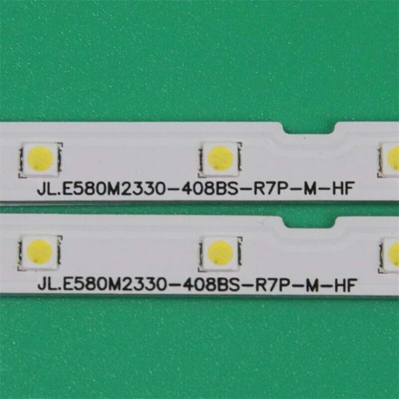 2 قطعة/المجموعة LED TV الإضاءة بار JL.E580M2330-408BS-R7P-M-HF شريط إضاءة خلفي L1_NU7.1/7.3 E8_CDM_S21(2) R1.0 _ S3L_100 LM41-00632A
