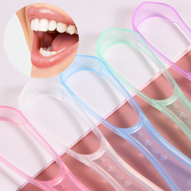 موضة مفيدة العناية بالأسنان اللسان مكشطة رائحة الفم الكريهة فرشاة تنظيف الوجهين سيليكون العناية بالأسنان النظافة الرعاية الصحية أداة