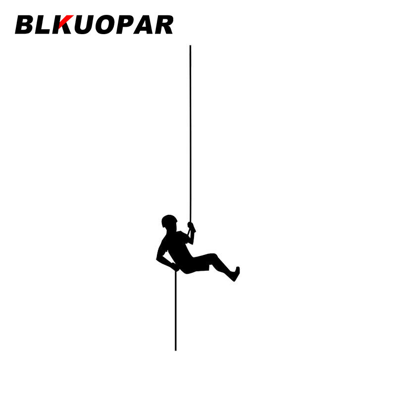 BLKUOPAR لملصق سيارة بسيط أسود رابينج صورة ظلية ملصق إبداعي للابتوب مضاد للخدش علامات الشارع ديكور لوح التزلج