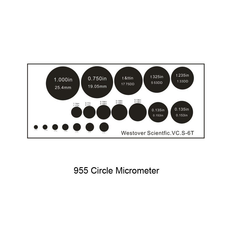ميكروسكوب قياس ميكرومتر ، شريحة معايرة دائرية للميكروسكوب