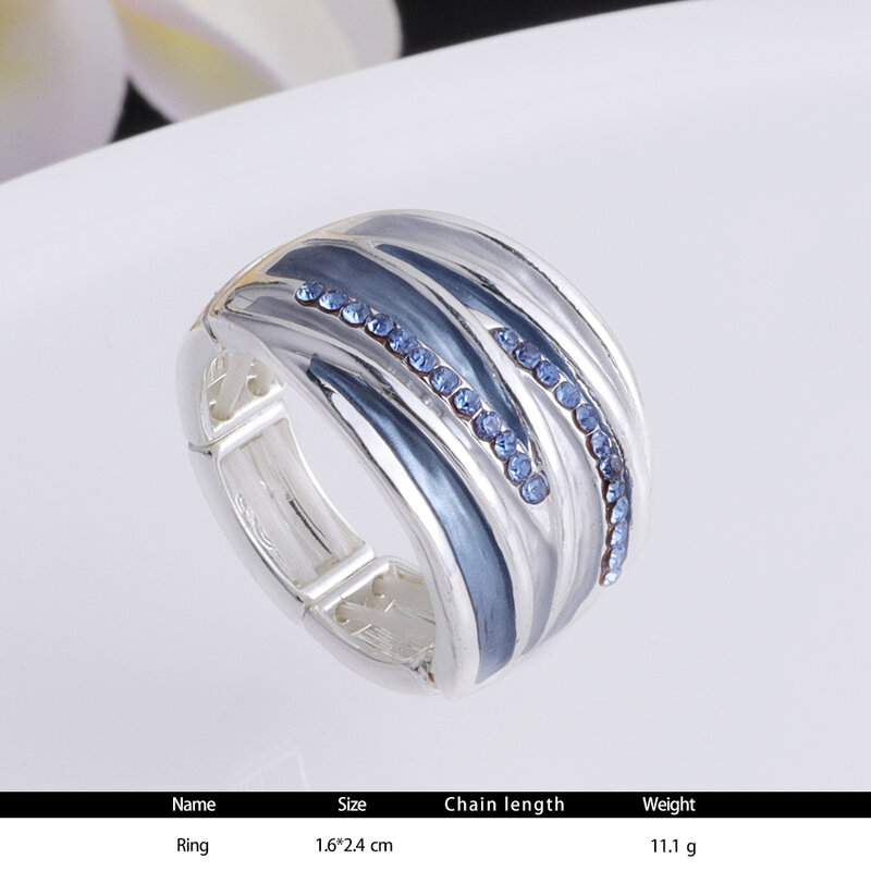 MeiceM 2021 تصميم جديد خاتم للنساء المصممين الجدد هندسية خمر نمط المينا خواتم قابل للتعديل المرأة مجوهرات اكسسوارات