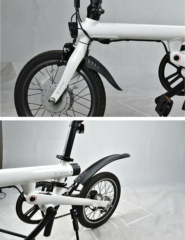 واقي من الطين الأمامي الخلفي يدعم دراجة شاومي Mijia Qicycle Ef1 دراجة كهربائية ملحقات رف ركوب الدراجات في الهواء الطلق