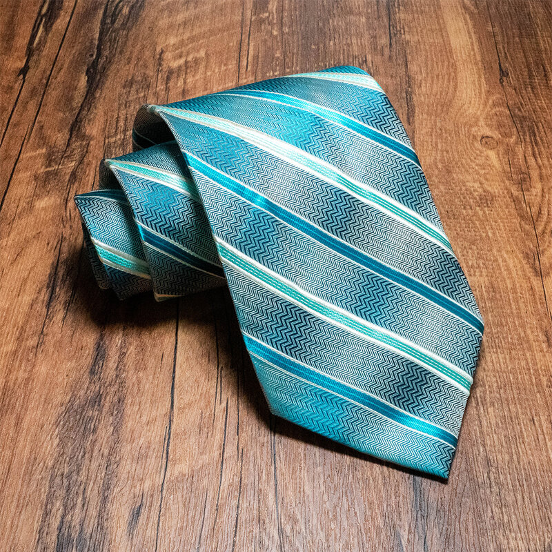 الكلاسيكية Tie التعادل رجالي اليدوية 10 سنتيمتر 100% الحرير المطبوعة ربطة العنق هندسية فحص الجاكار العلاقات للرجل الأعمال الزفاف هدية