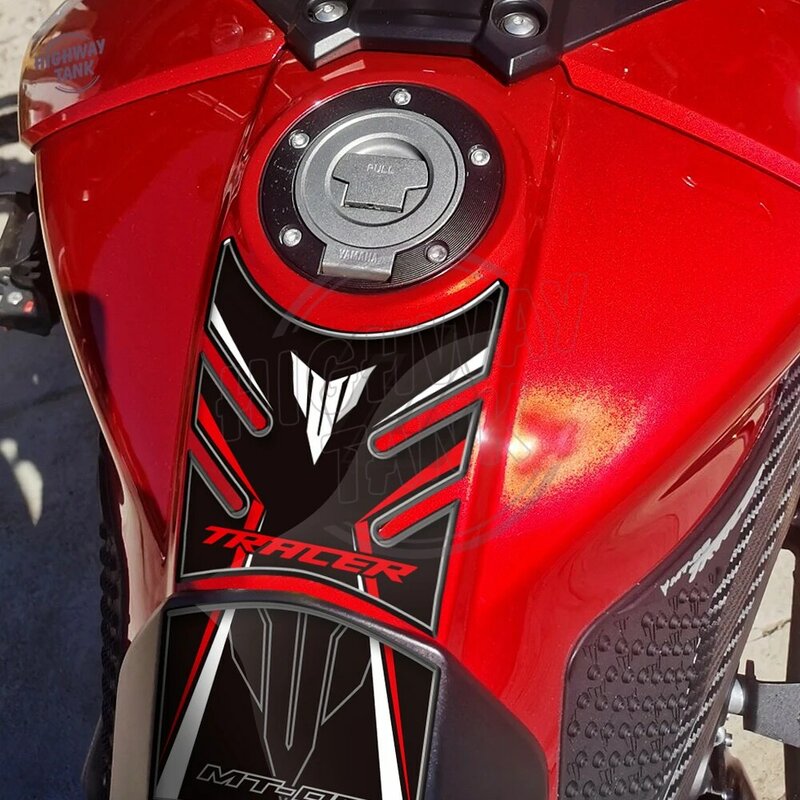 دراجة نارية تانك الوسادة حامي الحال بالنسبة ياماها MT-09 MT09 المتتبع 2014-2018-ثلاثية الأبعاد الراتنج