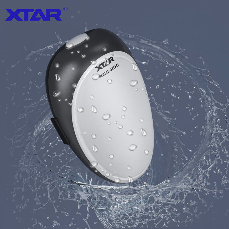 XTAR RC2-200 EDC مصباح يدوي أضواء LED مقاومة للماء جيب قابلة للشحن أضواء وامضة أبيض أحمر تشغيل مصباح ضوء الليل مصباح يدوي