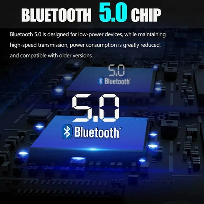 سيارة حر اليدين بلوتوث 5.0 طقم جهاز بث إف إم للسيارة MP3 المغير لاعب لاسلكي يدوي استقبال الصوت المزدوج USB شاحن سريع