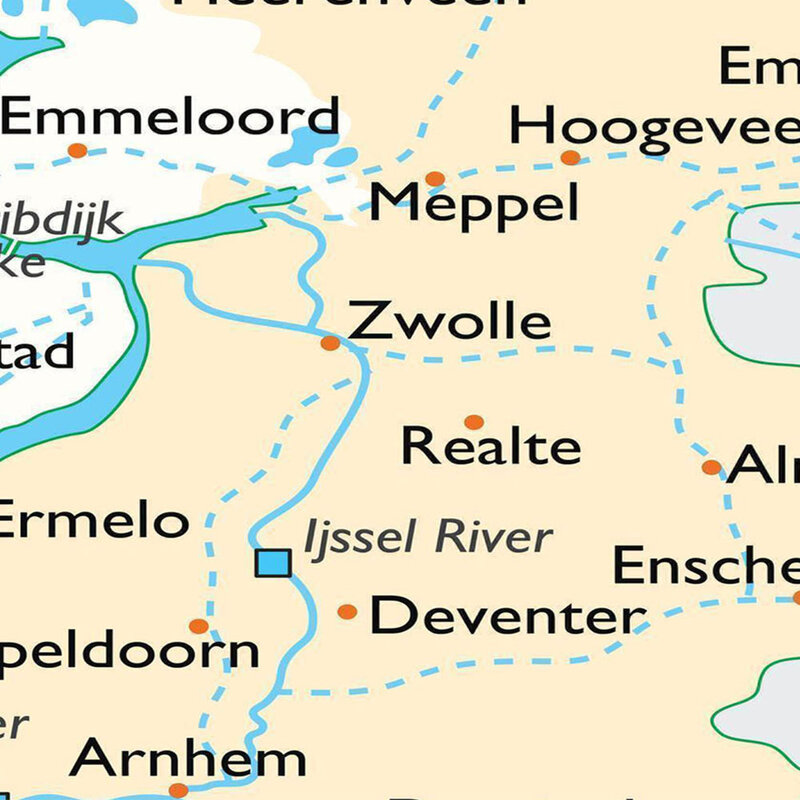 150*150 سنتيمتر هولندا خريطة أوروغرافية كبيرة غير المنسوجة حائط لوح رسم ملصق الفصول الدراسية ديكور المنزل اللوازم المدرسية