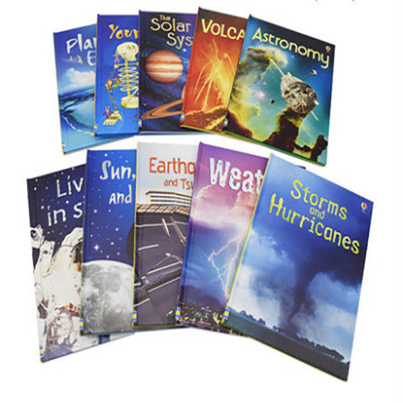 10 كتب/مجموعة غلاف ورقي usباقة مبتدئين العلوم الأطفال مثيرة للاهتمام العلوم كتاب أطفال الطلاب الإنجليزية قراءة كتاب صور