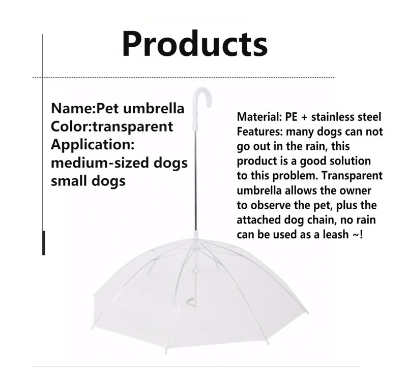 مظلة جديدة لعام 2022 للحيوانات الأليفة ومظلة ضد المطر ومظلة للكلاب الصغيرة ومظلة هزلي قابلة للتعديل