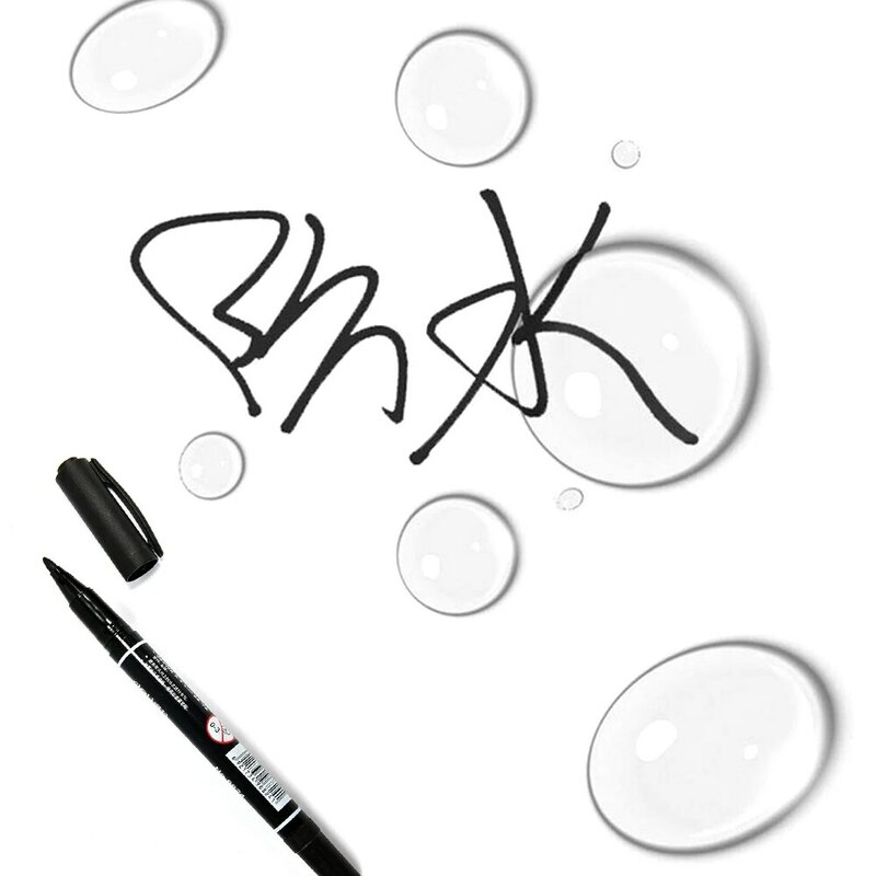 برأسين قلم تحديد مقاوم للماء حديقة فادليس الحبر الأسود رمز القلم البستنة مصنع وسم القرطاسية المورد 1 قطعة