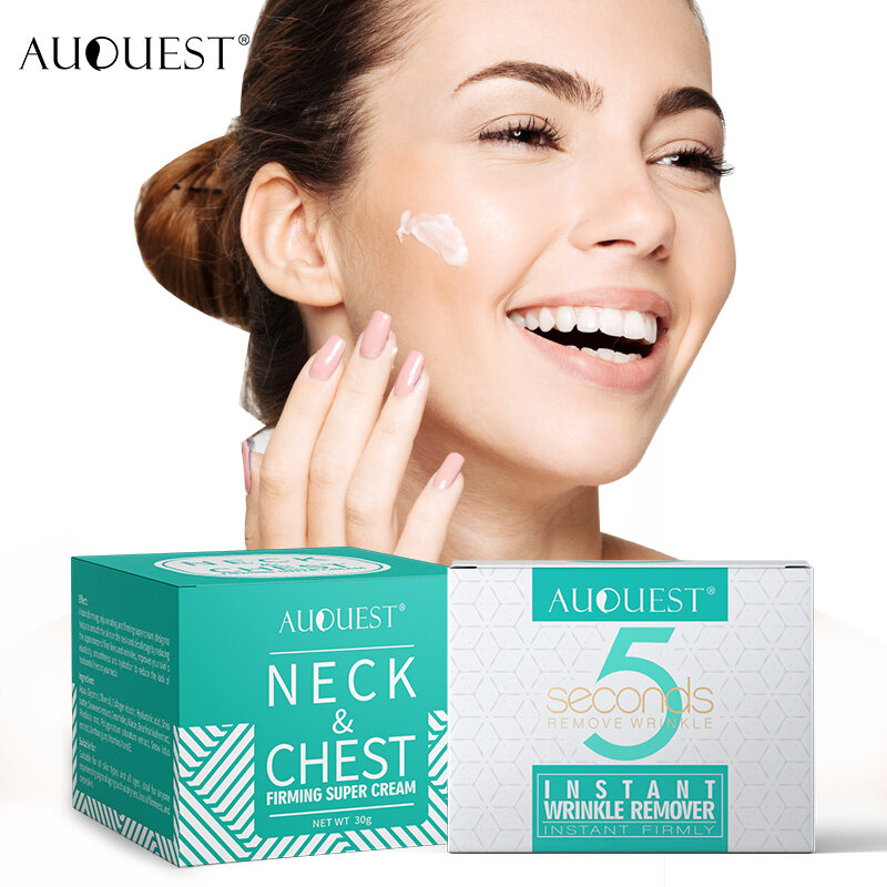 AuQuest 5 ثانية جهاز إزالة التجاعيد الوجه والرقبة ثبات كريم الجلد رفع بقعة داكنة كريم إزالة امرأة الجمال منتجات العناية بالبشرة