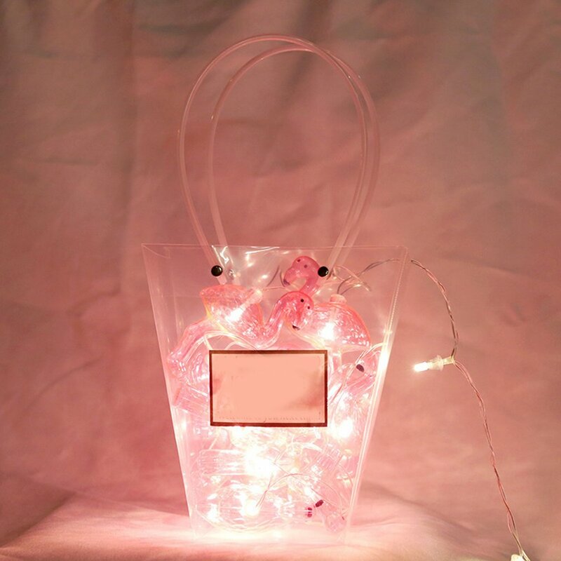 فلامنغو ضوء سلسلة فلامنغو الزخرفية ضوء سلسلة LED وامض جارلاند ضوء سلسلة USB بطارية عيد الميلاد ضوء سلسلة