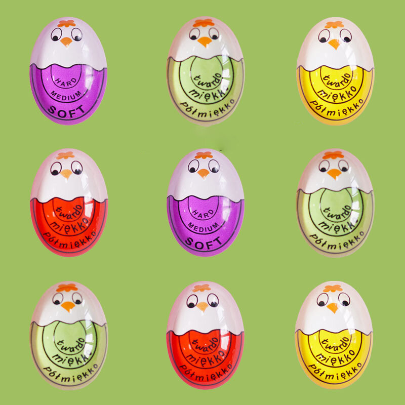 توقيت المطبخ الإبداعي قطعة أثرية الكرتون اللون تغيير ربيع ساخن البيض الحلوى القلب مسلوق القلب البيض المسلوق البيض الموقت