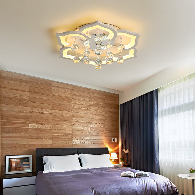 الحديثة كريستال الثريا السقف الثريات ل مصباح لغرفة المعيشة غرفة نوم المطبخ بريق مصابيح إنارة داخلية للمنزل تركيبات أضواء