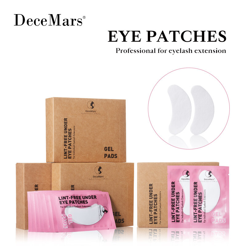 رقع العين DeceMars لاستخدام تمديد رمش ، 50 زوج لكل حزمة