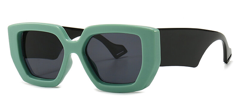 2021 أسود إطار سميك النظارات الشمسية للنساء البني هدية البنود مربع نظارات شمسية للسيدات Uv400 اكسسوارات الإناث كبيرة