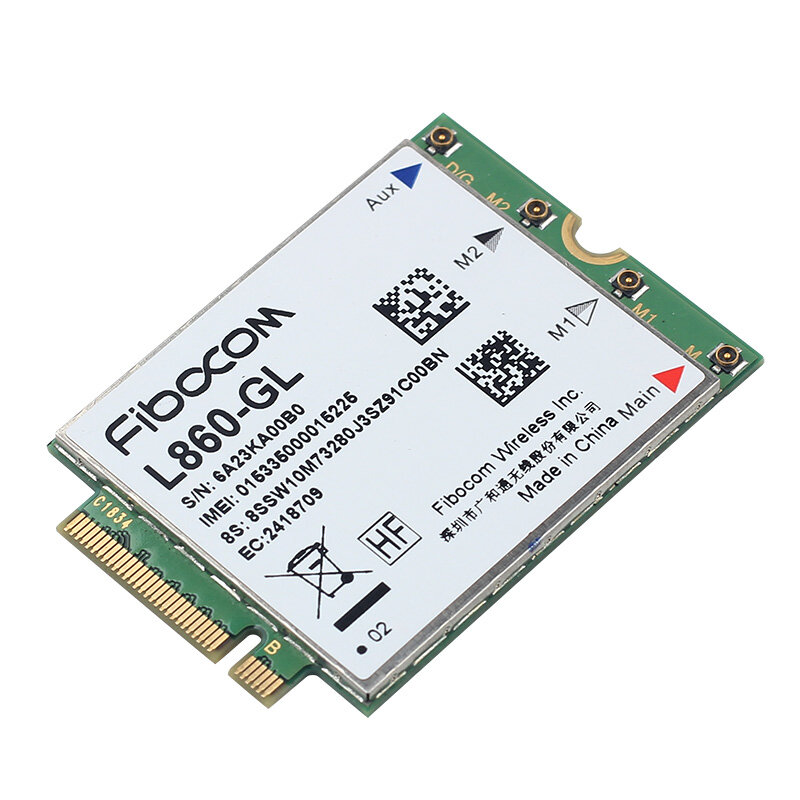 Fibocom L860-GL 4G LTE اللاسلكية WWAN وحدة M.2 MIMO بطاقة ل IBM لينوفو ثينك باد X1 الكربون 7th الجنرال ، P43s ، T490 ، X1 اليوغا 4th الجنرال