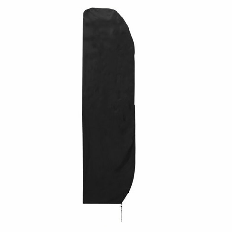 الباحة مظلة غطاء-210D مقاوم للماء في الهواء الطلق السوق مظلة غطاء-يناسب السوق مظلة تصل إلى 265 سنتيمتر ، أسود
